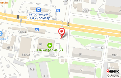 Продовольственный магазин в Петропавловске-Камчатском на карте