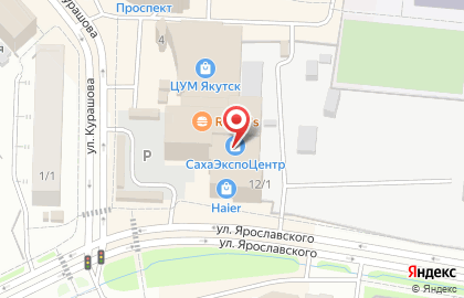 Ювелирный салон Харысхал на улице Ярославского на карте