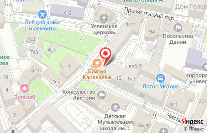 Кафе на Лёвшинском на карте