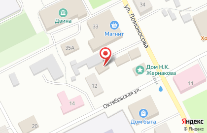 Мясная лавка на улице Ломоносова на карте