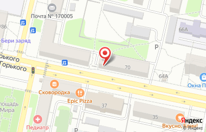Аптека 36,6-Здоровье на улице Горького на карте