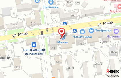 Оптово-розничный магазин Оптово-розничный магазин на улице Мира на карте