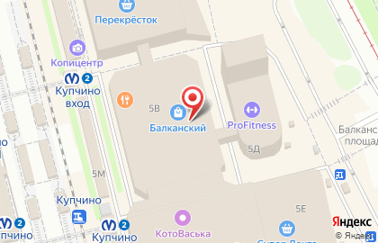Сеть пекарен-кондитерских Буше на Балканской площади на карте
