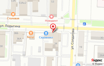 Столовая в Перми на карте