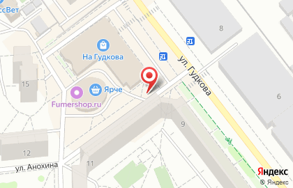 Салон оптики Луч на улице Гудкова на карте