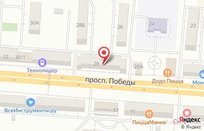 Супермаркет Дикси на проспекте Победы, 28 на карте