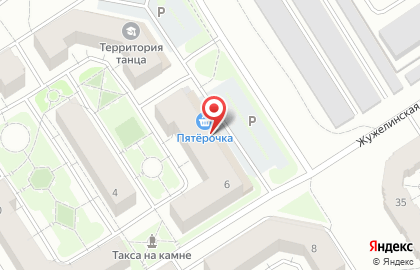 Супермаркет Пятёрочка на Черногорской улице на карте