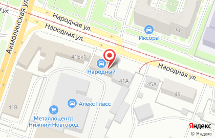 Оптово-розничный магазин автотоваров Меркурий в Московском районе на карте