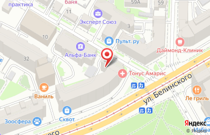 СПК на улице Белинского на карте
