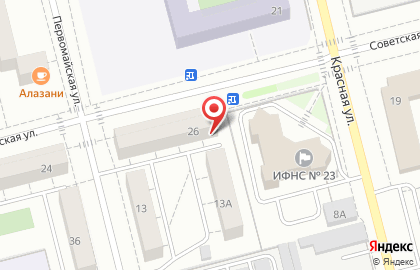 Юридический кабинет на Советской улице на карте