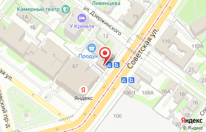 Торгово-монтажная компания Двери Lux в Центральном районе на карте