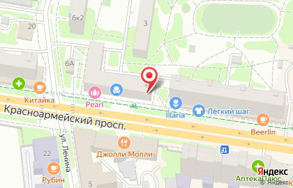 Федеральная сеть магазинов оптики Айкрафт на Красноармейском проспекте на карте