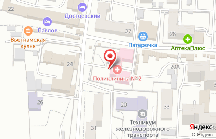 Медико-санитарная часть №4 на улице Академика Павлова на карте