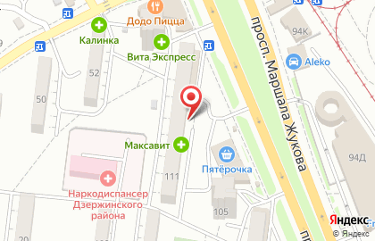 Магазин цветов Цветкoff в Дзержинском районе на карте