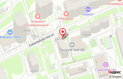 Продуктовый магазин в Новосибирске на карте