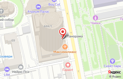 Туристическое агентство Желтый чемодан в Октябрьском районе на карте