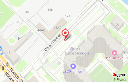 Мицар в Общественном переулке на карте