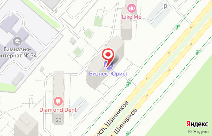 Страховая компания АльфаСтрахование на проспекте Шинников на карте