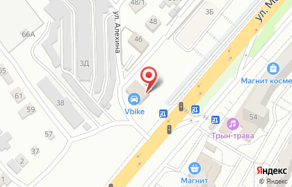 Шиномонтажная мастерская в Краснооктябрьском районе на карте