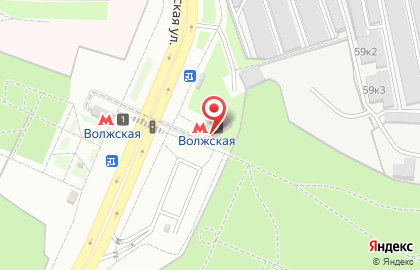 Станция Волжская на карте