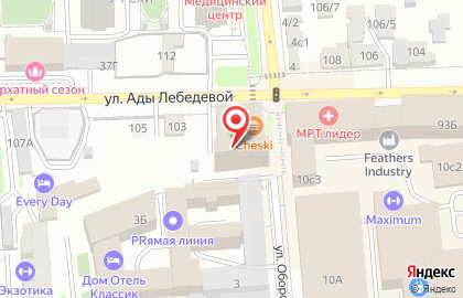 Компания Стройка Века на улице Ады Лебедевой на карте