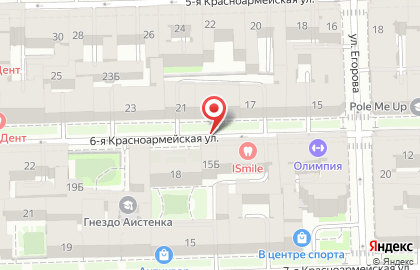 СМАРТ ДОРЗ на 6-ой Красноармейской улице на карте