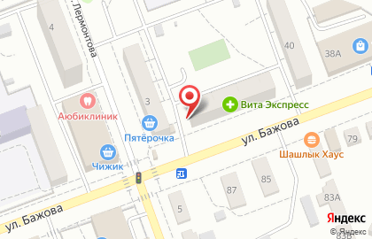 Парикмахерская Радуга в Тракторозаводском районе на карте