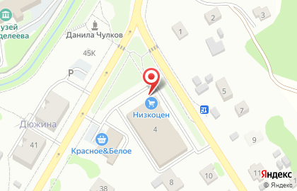 Гипермаркет Низкоцен на улице Алябьева на карте