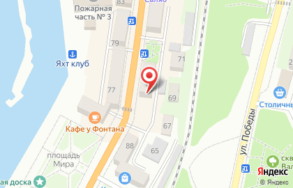 Продовольственный магазин Остров на Советской улице на карте