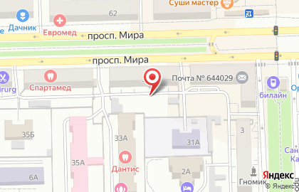 ОАО НБ ТРАСТ на улице Мира на карте