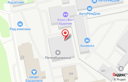 Охта на улице Ворошилова на карте