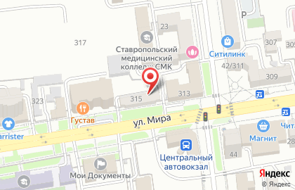 Микрофинансовая организация Мастер Деньги на улице Мира на карте