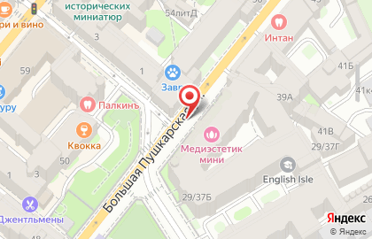Эдифарм на Большой Пушкарской улице на карте