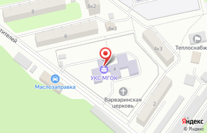 Учебно-курсовой комбинат ПАО Михайловский ГОК, промышленное строительство на карте