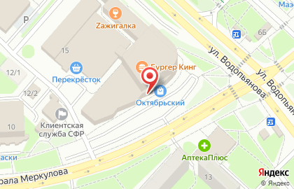 Магазин-кондитерская Суфле в Октябрьском районе на карте
