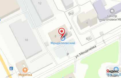 Центр крепежных изделий на улице Менделеева на карте