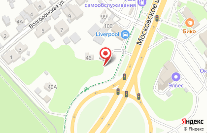 Игрес на Московском шоссе на карте