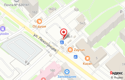 Телекоммуникационная компания МТС на улице Пехотинцев на карте