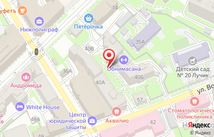 Салон оптики Оптика Нижегородская в Нижегородском районе на карте