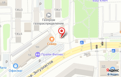 Центр обоев на бульваре Энтузиастов на карте