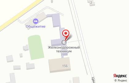 Рязанский железнодорожный колледж на Центральной улице на карте