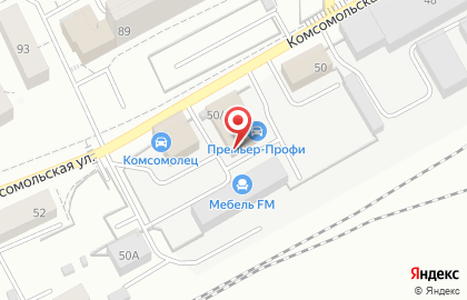 Шиномонтажная мастерская на Комсомольской на карте