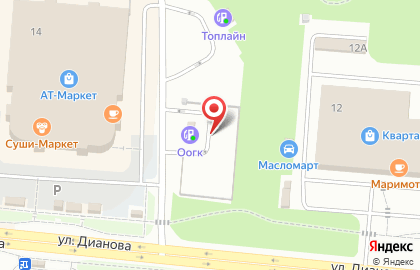 Автозаправочная станция Топлайн в Кировском районе на карте