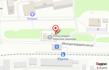 Церковь Святого благоверного князя Александра Невского в Казани на карте