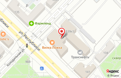 Банкомат Хоум Кредит энд Финанс Банк в Ленинском административном округе на карте