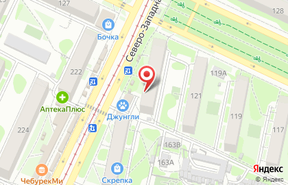 Магазин Пятачок в Железнодорожном районе на карте