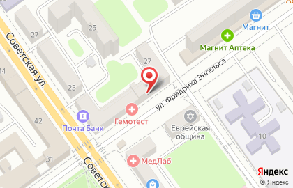 Тамбовский межрайонный следственный отдел, Следственное управление Следственного комитета РФ по Тамбовской области на карте