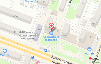 Банкомат АК БАРС БАНК, филиал в г. Йошкар-Оле на Красноармейской улице, 42 на карте
