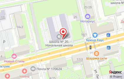 Участковая избирательная комиссия №1023 на проспекте Ленина на карте