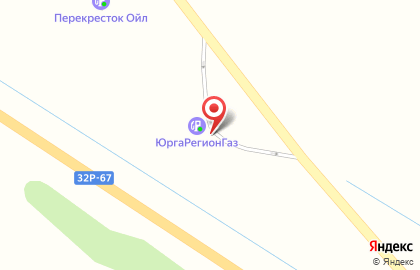 Газозаправочная станция ЮргаРегионГаз в Ленинск-Кузнецком на карте